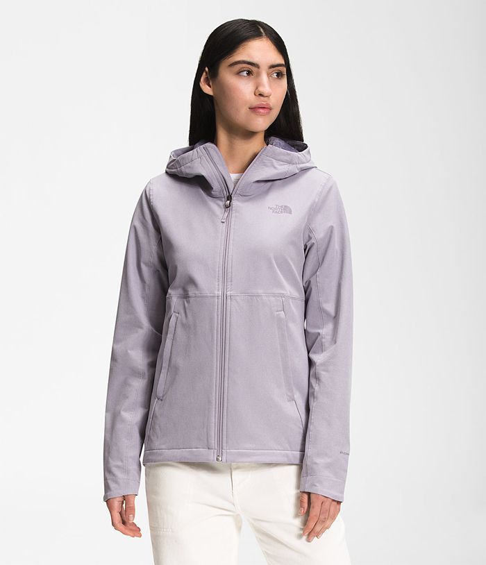 The North Face Womens Softshell Jacket Shelbe Raschel Hoodie 463LMCPFA - Grey
